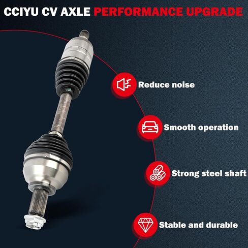 CCIYU 66-9281 CV AXLE ROMBLY ASSEMBLY FIT 2001-2005 لـ BMW 325XI 2.5L ، 2001-2005 لـ BMW 330XI 3.0L الأمامي اليسرى in Saudi Arabia