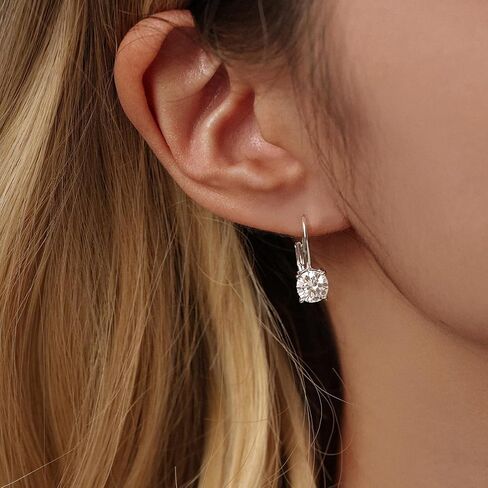 Moissanite Stud Earrings For Women, Lab Created Moissanite 925 Sterling Silver Screw Back Stud Earrings Christmas Gifts For Men in Saudi Arabia