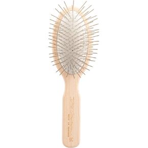 Chris Christensen 20 mm Oval Pin Dog Brush, Original Series, Groom Like a Professional, Stainless Steel Pins, Lightweight Beech Wood Body, Ground and Polished Tips in Kuwait