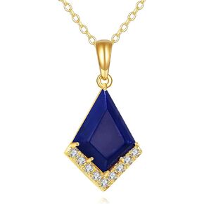 KECHO Lapis Lazuli Necklace 14K Gold Lapis Lazuli Jewelry Christmas Gifts For Women in Saudi Arabia