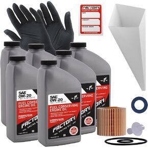 Oil Change Kit Compatible with Lexus NX200T 2015-2017, NX300 2018-2021, RX350 2016-2021, RZ450h 2016-2021, RX450hL 2018-2019 0W-20 Full Synthetic Oil - 6 Quarts in Saudi Arabia