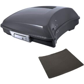 TCMT ABS Razor Gunship Gray Pack Trunk Fit For Harley Tour Pack Street Glide Special FLHXS Road Glide Street Glide FLHR Road King FLHR Road Glide Special FLTRXS 2014-2025 in Saudi Arabia