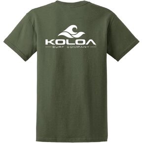 Koloa Surf Classic 2-Sided Wave Logo Heavy Cotton T-Shirts in Regular,Big & Tall in Saudi Arabia