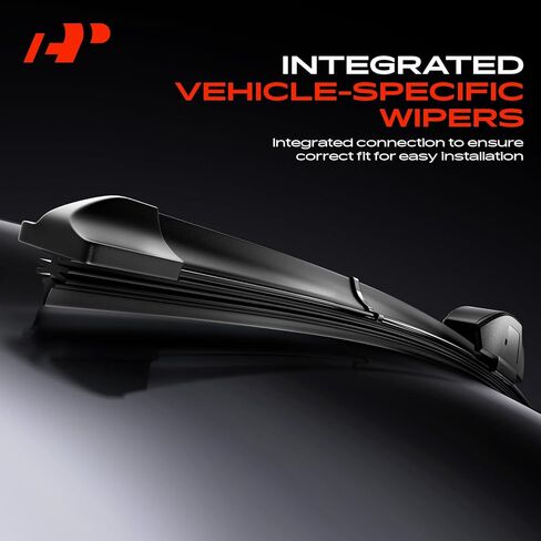 A-Premium Pack of 2 Windshield Wiper Blades with Wear Indicator & Towel - Compatible with Nissan Sentra 2007-2012/2020-2024 - 26" and 17", Hook Connector, Left and Right in Saudi Arabia