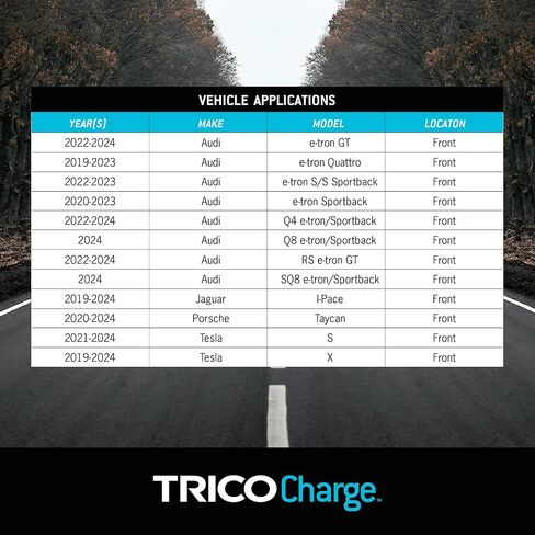 TRICO Charge 26" + 20" Super Premium EV Automotive Replacement Windshield Wiper Blades for Electric Car (Set of 2), All-Weather Beam Wiper Blades for Select Audi, Jaguar, Porsche, Tesla Vehicle Models in Saudi Arabia