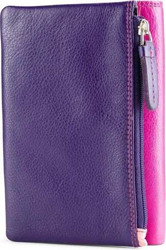 Visconti Penang RB109 Ladies Multi Colored Leather Wallet Purse 4" x 6" (Red Multi) in Saudi Arabia