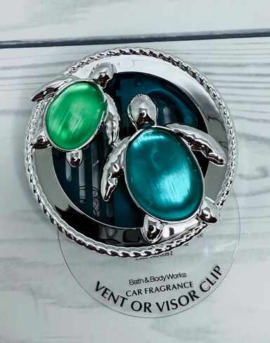 Bath and Body Works Gemstone Tiny Sea Glass Turtles Car Fragrance Holder Visor Fragrance Holder Easy To Open in Saudi Arabia