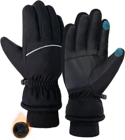 Beurlike Winter Gloves for Men Women Warm Touchscreen Windproof Waterproof Thermal Fleece Anti-Slip Ski Gloves for Cold Weather Cycling Motorcycle Snowboarding Running in Saudi Arabia
