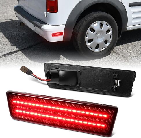 LED Side Marker Lights for 2010-2013 Ford Transit Connect Front Bumper Marker Reflectors Lamps, Smoked Len Amber in Saudi Arabia