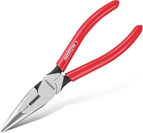 ARROW 6" High Leverage Needle Nose Pliers with Side Cutters, Long Nose Pliers for Gripping, Wire Bending, Cutting in Kuwait