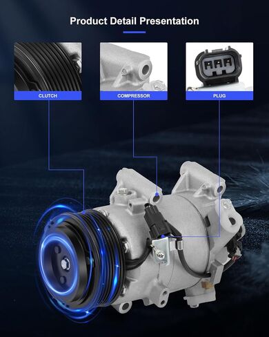 ECCPP A/C Compressor with Clutch 2016-2021 for Honda Civic 1.5L 2017-2022 for Honda CR-V 1.5L AC Compressor in Saudi Arabia