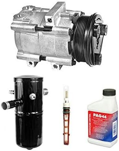 A/C Compressor Kit with Accumulator, Expansion Device, Compressor Oil, Gaskets and O-Rings - Compatible with 1998-2002 Mercury Grand Marquis in Saudi Arabia