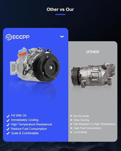 ECCPP AC ضاغط 2005-2012 ملائمة لضاغط تويوتا أفالون كامري 3.5L AC مع القابض in Saudi Arabia