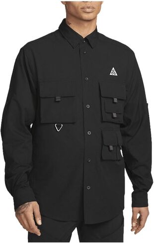 Nike ACG Dri-FIT UV Devastation Trail Men's Top (Black/Summit White, DN3936-010) Size Medium in Saudi Arabia
