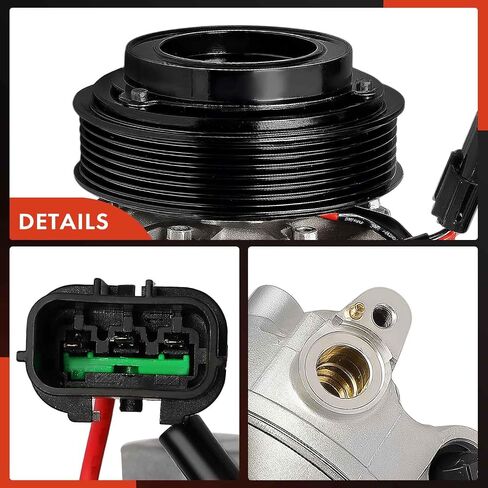 A-Premium Air Conditioner AC Compressor with Clutch Compatible with Kia Forte 2022 2023 2024, 2.0L in Saudi Arabia