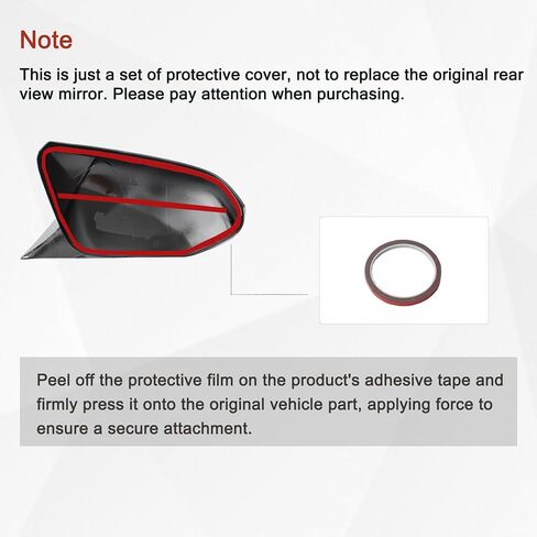 Side Rearview Mirror Cover Wing Mirror Protect Decorate Covers Auto Exterior Decoration Accessories Fit for Toyota Camry 2018 2019 2020 2021 2022 2023 2024 2025 (Bright Black) in Saudi Arabia