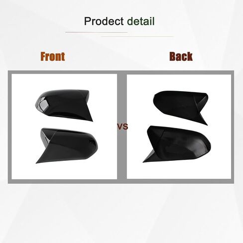 Side Rearview Mirror Cover Wing Mirror Protect Decorate Covers Auto Exterior Decoration Accessories Fit for Toyota Camry 2018 2019 2020 2021 2022 2023 2024 2025 (Bright Black) in Saudi Arabia