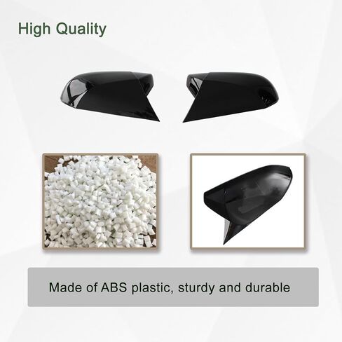 Side Rearview Mirror Cover Wing Mirror Protect Decorate Covers Auto Exterior Decoration Accessories Fit for Toyota Camry 2018 2019 2020 2021 2022 2023 2024 2025 (Bright Black) in Saudi Arabia