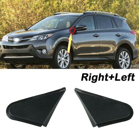 1PAIR SADE SIDE MIRROR CORNER CORNEGLE COVER TRINGE TOYOTA RAV4 2013 2014 2015 2017 2017 2018 Black in Saudi Arabia