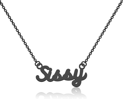 WUSUANED Sissy Queen Necklace Naughty Word jewelry Sissy Lover Gift Sissy Femboy Gift in Kuwait
