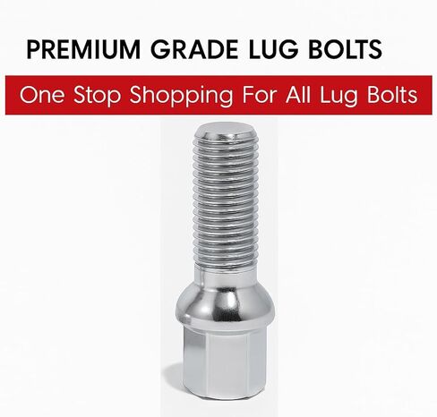 20 PCS LUG BOLTS SEAT 12X1.5 THREAT 27MM SHANK in Saudi Arabia