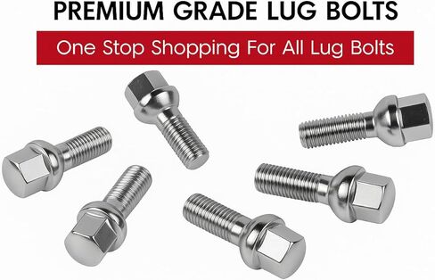 20 PCS LUG BOLTS SEAT 12X1.5 THREAT 27MM SHANK in Saudi Arabia