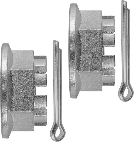 Caltric Set of 2 Front Or Rear Axel Castle Nuts Compatible with Honda Trx250 Fourtrax 250 1985-1987 in Saudi Arabia