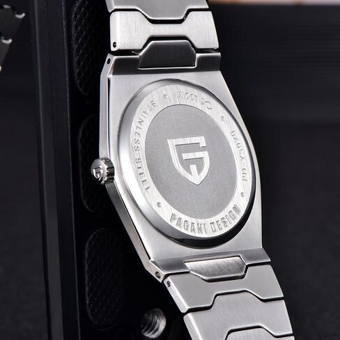 Pagani Design Watches for Men, Ultra-Thin Men Dress Watch, 37mm Sapphire Crystal, 316L Stainless Steel, 100m Water Resistant, Gold in Saudi Arabia