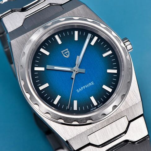 Pagani Design Watches for Men, Ultra-Thin Men Dress Watch, 37mm Sapphire Crystal, 316L Stainless Steel, 100m Water Resistant, Gold in Saudi Arabia