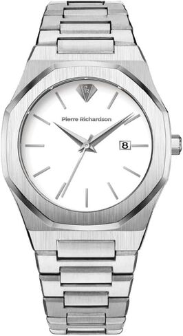 PR5428 WATCH للرجال الفاخرة-حركة الكوارتز اليابانية ، الفولاذ المقاوم للصدأ ، 41 ملم ، 5ATM مقاومة للماء ، والياقوت المقاوم للخدش الزجاج-ساعة كلاسيكية لباس للرجال in Kuwait