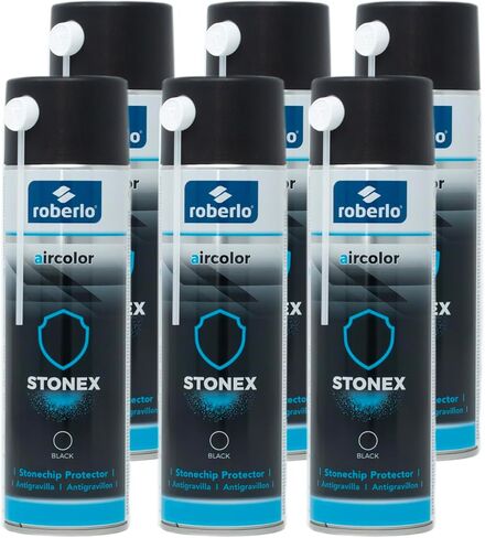 حامي Aircolor Stonex Stonechip - مقاوم للطقس ، مثالي للاستخدام الداخلي والخارجي - 1 جهاز كمبيوتر ، 500 مل - أسود in Kuwait