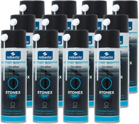 حامي Aircolor Stonex Stonechip - مقاوم للطقس ، مثالي للاستخدام الداخلي والخارجي - 1 جهاز كمبيوتر ، 500 مل - أسود in Kuwait