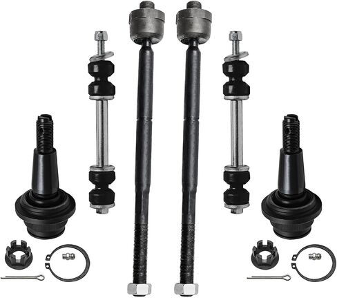 محور ديترويت - 4WD 14PC مجموعة محاور السيرة الذاتية الأمامية لـ Silverado Sierra 1500 Tahoe Suburban Yukon XL Escalade 2 CV Axles 2 محاور العجلة 2 أذرع التحكم العلوية 4 قضبان التعادل 2 قضبان 2 قضبان 2 مفاصل كرة in Kuwait