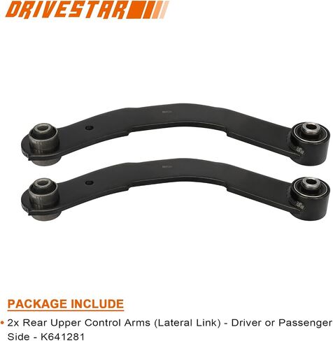Drivestar 6pcs الخلفي العلوي والأذرع السفلى الأذرع السفلية الخلفية ، احتضان 2007-2017 لجيب Compass/Patriot ، 2007-2012 ل Dodge Caliber ، استبدل لـ K641281 ، MS251007 ، K641226 in Saudi Arabia