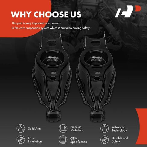 A-Premium 2 × ذراع التحكم في المركز الخلفي السفلي مع جلبة ، متوافقة مع Dodge Charger 2006-2020 ، Challenger 2008-2020 ، Magnum 2005-2008 & Chrysler 300 2005-2020 in Saudi Arabia