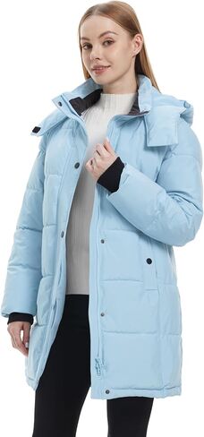 ZSHOW Women's Long Quilted Winter Coat Waterproof Warm Puffer Jacket Parka with Detachable Hood in Saudi Arabia