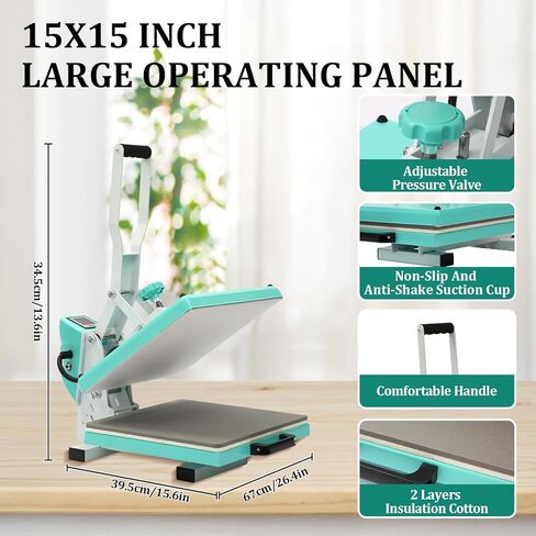 آلة ضغط حراري للقمصان، طابعة تصعيد صناعية رقمية مقاس 16 بوصة × 20 بوصة، تسخين سريع، طابعة تصعيد رقمية آلة ضغط حراري عالية الضغط للملابس وأكياس القماش والمفارش in Kuwait