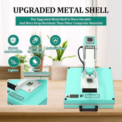 آلة ضغط حراري للقمصان، طابعة تصعيد صناعية رقمية مقاس 16 بوصة × 20 بوصة، تسخين سريع، طابعة تصعيد رقمية آلة ضغط حراري عالية الضغط للملابس وأكياس القماش والمفارش in Kuwait