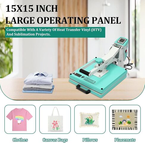 آلة ضغط حراري للقمصان، طابعة تصعيد صناعية رقمية مقاس 16 بوصة × 20 بوصة، تسخين سريع، طابعة تصعيد رقمية آلة ضغط حراري عالية الضغط للملابس وأكياس القماش والمفارش in Kuwait