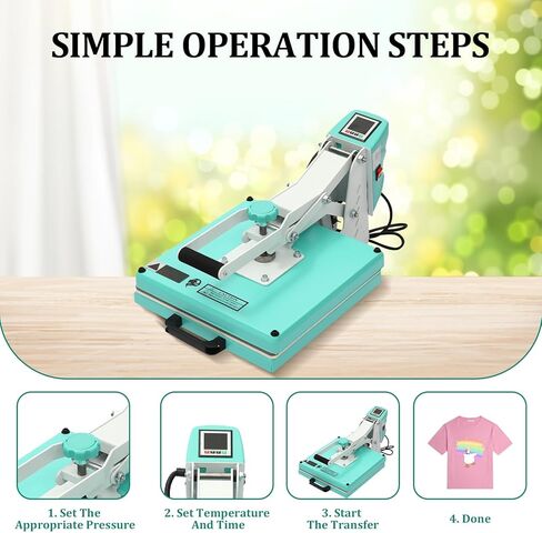 آلة ضغط حراري للقمصان، طابعة تصعيد صناعية رقمية مقاس 16 بوصة × 20 بوصة، تسخين سريع، طابعة تصعيد رقمية آلة ضغط حراري عالية الضغط للملابس وأكياس القماش والمفارش in Kuwait