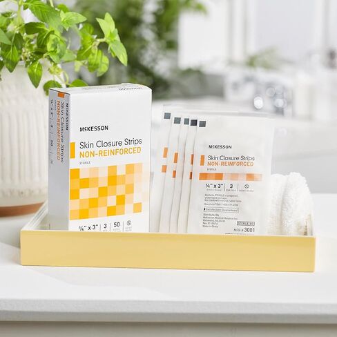 McKesson Skin Closure Strips, Sterile, Non-Reinforced, 1/4 in x 3 in, 50 Count in Saudi Arabia