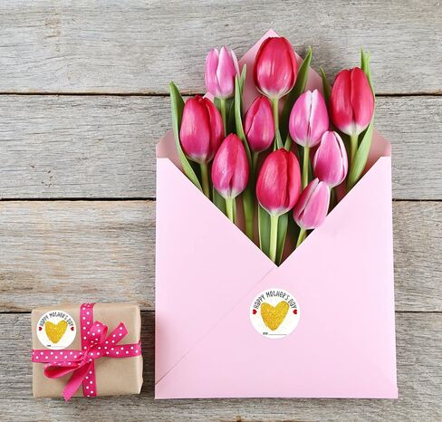 Waahome to From Mothers Day Stickers - 36pcs Happy Mother's Gift Hights Tarks 1.5 "Flower Mom Stickers for Gift Wrap Box Envelope Envelop in Kuwait