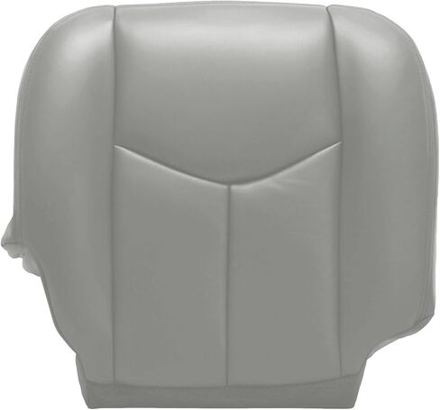 FZJDSD Pewter Gray Passenger Side Bottom Replacement Leather Seat Cover Compatible with Chevy GMC Tahoe Suburban Avalanche Yukon Silverado Sierra 2003 2004 2005 2006 2007 in Saudi Arabia
