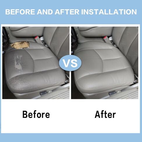 FZJDSD Pewter Gray Passenger Side Bottom Replacement Leather Seat Cover Compatible with Chevy GMC Tahoe Suburban Avalanche Yukon Silverado Sierra 2003 2004 2005 2006 2007 in Saudi Arabia