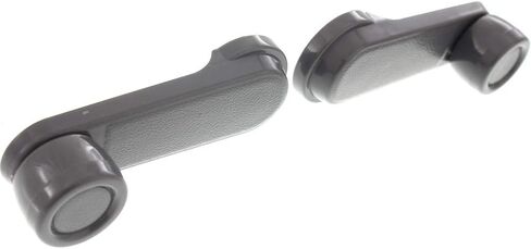 For Nissan Pickup Window Crank 1995 1996 1997 Pair | Front | Set of 2 | Gray | Plastic | 8076001G2 in Saudi Arabia