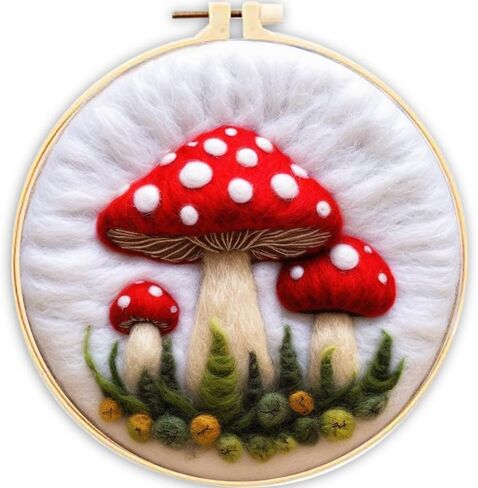 Perycomly Needle Felting Kit for Beginner – Cat Needle Wool Felting Set with Needles, Foam Pad, Felt Cloth, Picture Frame, and Instructions – Great Gift Decoration in Saudi Arabia