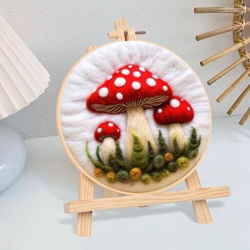 Perycomly Needle Felting Kit for Beginner – Cat Needle Wool Felting Set with Needles, Foam Pad, Felt Cloth, Picture Frame, and Instructions – Great Gift Decoration in Saudi Arabia