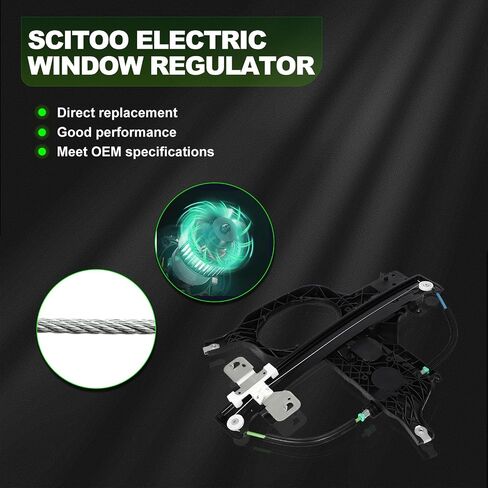 SCITOO Rear Left Power Window Regulator Without Motor Fit for 2003-2004 for Ford Expedition,740-170 in Saudi Arabia