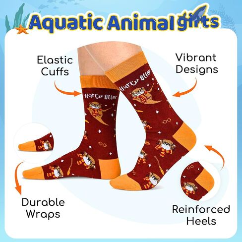 HAPPYPOP Octopus Gifts for Women Teens - Octopus Socks Ocean Gifts, Crazy Silly Animal Socks Girls in Saudi Arabia