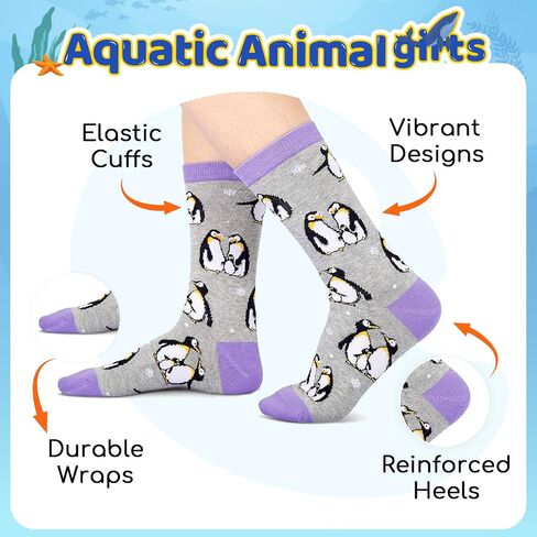 HAPPYPOP Octopus Gifts for Women Teens - Octopus Socks Ocean Gifts, Crazy Silly Animal Socks Girls in Saudi Arabia